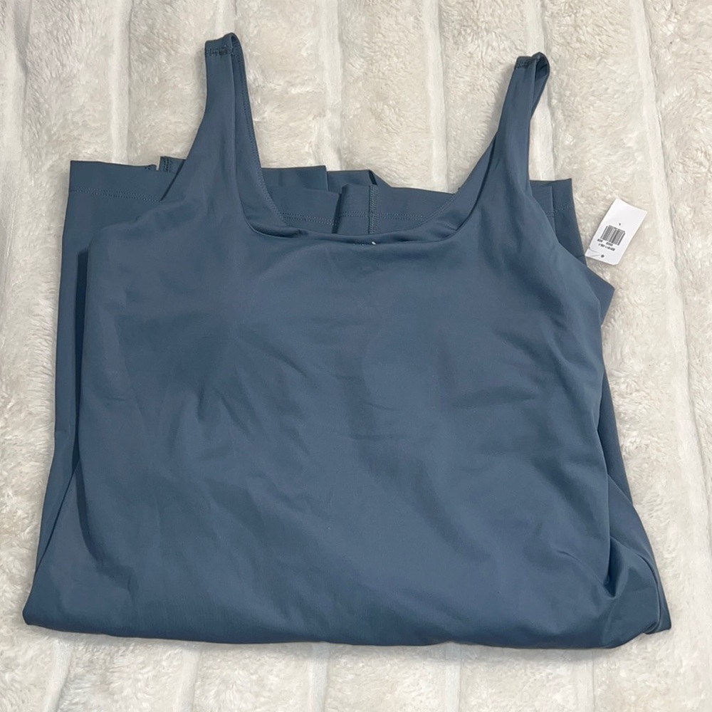 NWT Old Navy Active Ash Blue Dress with Built In Bra